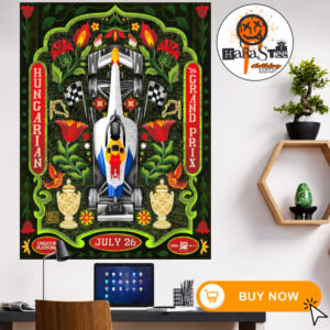 Visa Cash App Racing Bulls F1 Team Official Poster 2026 F1 Race Week Round 11 At Hungarian GP Budapest On July 26 2026 Home Decor Poster Canvas
