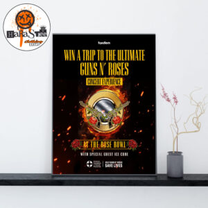 Win A Trip To The Ultimate Guns N Roses Concert Experience Poster At The Rose Bowl With Special Guest Ice Cube Home Decor Poster Canvas