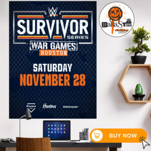 2026 WWE Survivor Series War Games Houston On November 28 Home Decor Poster Canvas