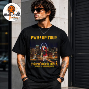 ACDC Power Up Tour 2026 PWR Up Tour Official Poster at The Dome At America’s Center In St Louis MO on September 8 2026 Unisex T-Shirt