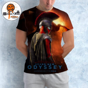 Brand New Odyssey Poster The Spider-Man Brand New Day x The Odyssey Collaboration 2 Of The Biggest Movies of Summer 2026 All Over Print Shirt