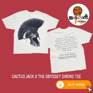 Cactus Jack x The Odyssey Sirens Tee With Devastating Line From The Film Two Sided Unisex T-Shirt