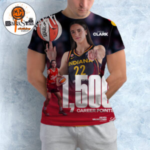 Congratulations To Caitlin Clark 1500 Career Points In WNBA For Indiana Fever In 78 Games All Over Print Shirt