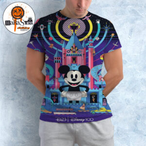 D23 x Disney 100 Official Poster All Over Print Shirt