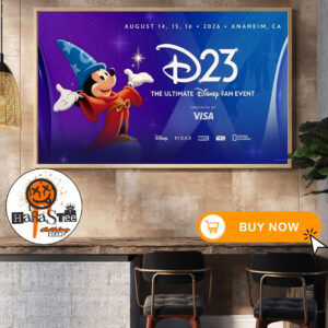 Disney D23 Official Poster Mickey Mouse Magic The Ultimate Disney Fan Event At Anaheim In California On August 14 15 16 2026 Home Decor Poster Canvas