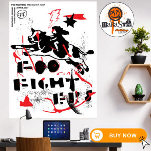 Foo Fighters 2027 The South American Take Cover Tour Poster At Estadio Centenario In Montevideo Uruguay On February 23 2027 Home Decor Poster Canvas