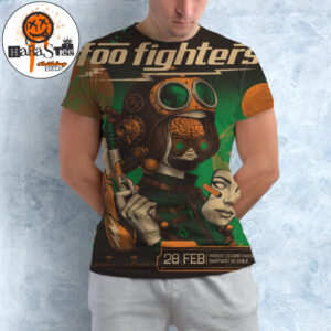 Foo Fighters 2027 The South American Take Cover Tour Poster At Parque Estadio Nacional In Santiago Chile On February 28 2027 All Over Print Shirt