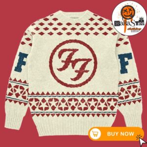 Foo Fighters Logo Holiday Christmas Ugly Sweater Gifts For Fans Gifts For Family Gifts For Friends