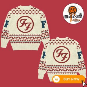Foo Fighters Logo Holiday Christmas Ugly Sweater Gifts For Fans Gifts For Friends Gifts For Family