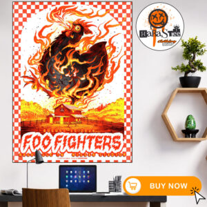 Foo Fighters Nashville 2026 Take Cover Tour debut show Poster at Nissan Stadium in Nashville Tennessee on August 15 2026 Home Decor Poster Canvas