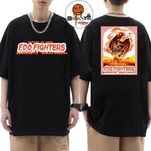 Foo Fighters Nashville 2026 Take Cover Tour debut show Poster at Nissan Stadium in Nashville Tennessee on August 15 2026 Unique Tee Two Sided