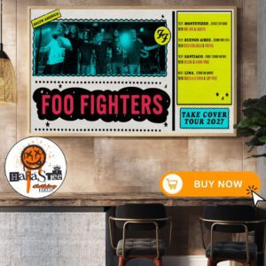 Foo Fighters Take Cover Tour 2027 South America Official Schedule Dates List Poster Home Decor Poster Canvas