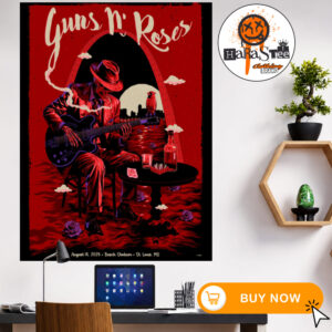 Guns N Roses St Louis MO 2026 World Tour Event Show Tonight Poster At Busch Stadium On August 16 2026 Home Decor Poster Canvas