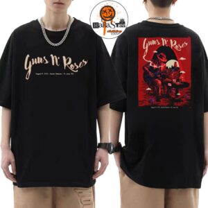 Guns N Roses St Louis MO 2026 World Tour Event Show Tonight Poster At Busch Stadium On August 16 2026 Two Sided Classic T-Shirt