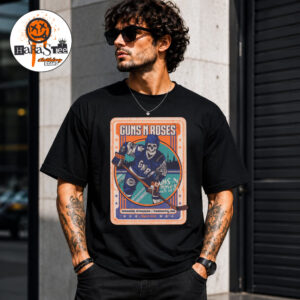 Guns N Roses Toronto 2026 August 5 Tonight Poster Skeleton Playing Hockey at Rogers Stadium In Toronto ON for World Tour North America Summer 2026 Classic T-Shirt