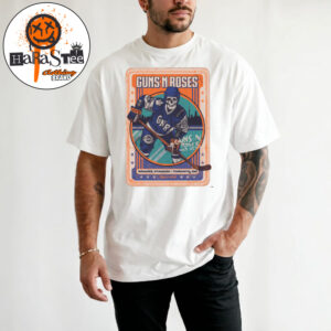 Guns N Roses Toronto 2026 August 5 Tonight Poster Skeleton Playing Hockey at Rogers Stadium In Toronto ON for World Tour North America Summer 2026 Unisex T-Shirt