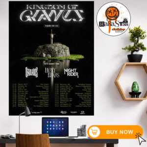 Kingdom Of Giants Respawn Tour 2026 Dates List With Support From Deadlands Holy Wars And Night Rider Home Decor Poster Canvas