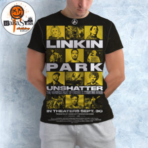 Linkin Park Unshatter Official Poster The Hardest Part Of Ending Is Starting Again In Theaters September 30 2026 All Over Print Shirt