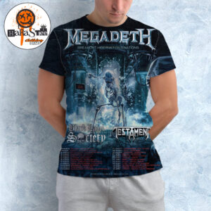 Megadeth Breakout Hibernation Of The Nations 2027 European Tour Poster Featuring Black Label Society And Testament All Over Print Shirt