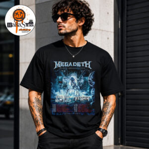 Megadeth Breakout Hibernation Of The Nations 2027 European Tour Poster Featuring Black Label Society And Testament Unisex T-Shirt