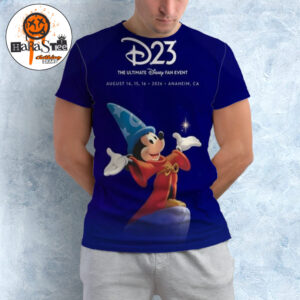 Official Disney’s D23 Poster Mickey Mouse The Ultimate Disney Fan Event At Anaheim CA On August 14 15 16 2026 All Over Print Shirt