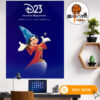 Official Poster D23 With Mickey Mouse Magic Of Disney The Ultimate Disney Fan Event At Anaheim In California On August 14 15 16 2026 Home Decor Poster Canvas