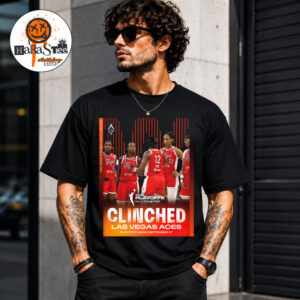 Official Las Vegas Aces Clinched 2026 WNBA Playoffs Poster Unisex T-Shirt