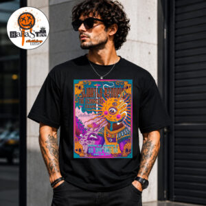 Slightly Stoopid The Elovaters Denm Road Trippin Summer Tour 2026 Poster at Riverfront Park In Harrisburg PA On August 13, 2026 Unisex T-Shirt