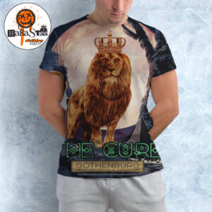 The Cure Gothenburg 2026 Limited Edition Event Poster Lion King with Crown At Way Out West Festival In Gothenburg Sweden On August 14 2026 All Over Print Shirt