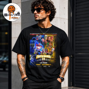 WWE x AAA Triplemania 34 at the MGM Grand Garden Arena In Las Vegas NV On 2 Nights 11 And 13 September 2026 Unisex T-Shirt
