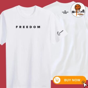 The Charlie Kirk Freedom Tee Two Sided All Over Print Unisex T-Shirt